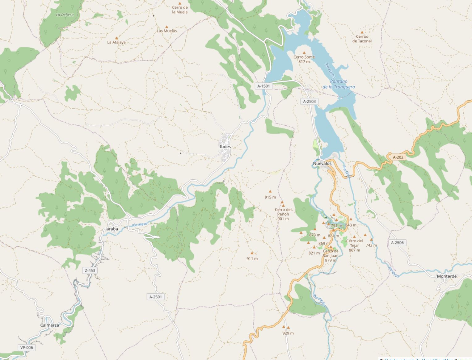 Mapa Valles - JA Image Hotspot